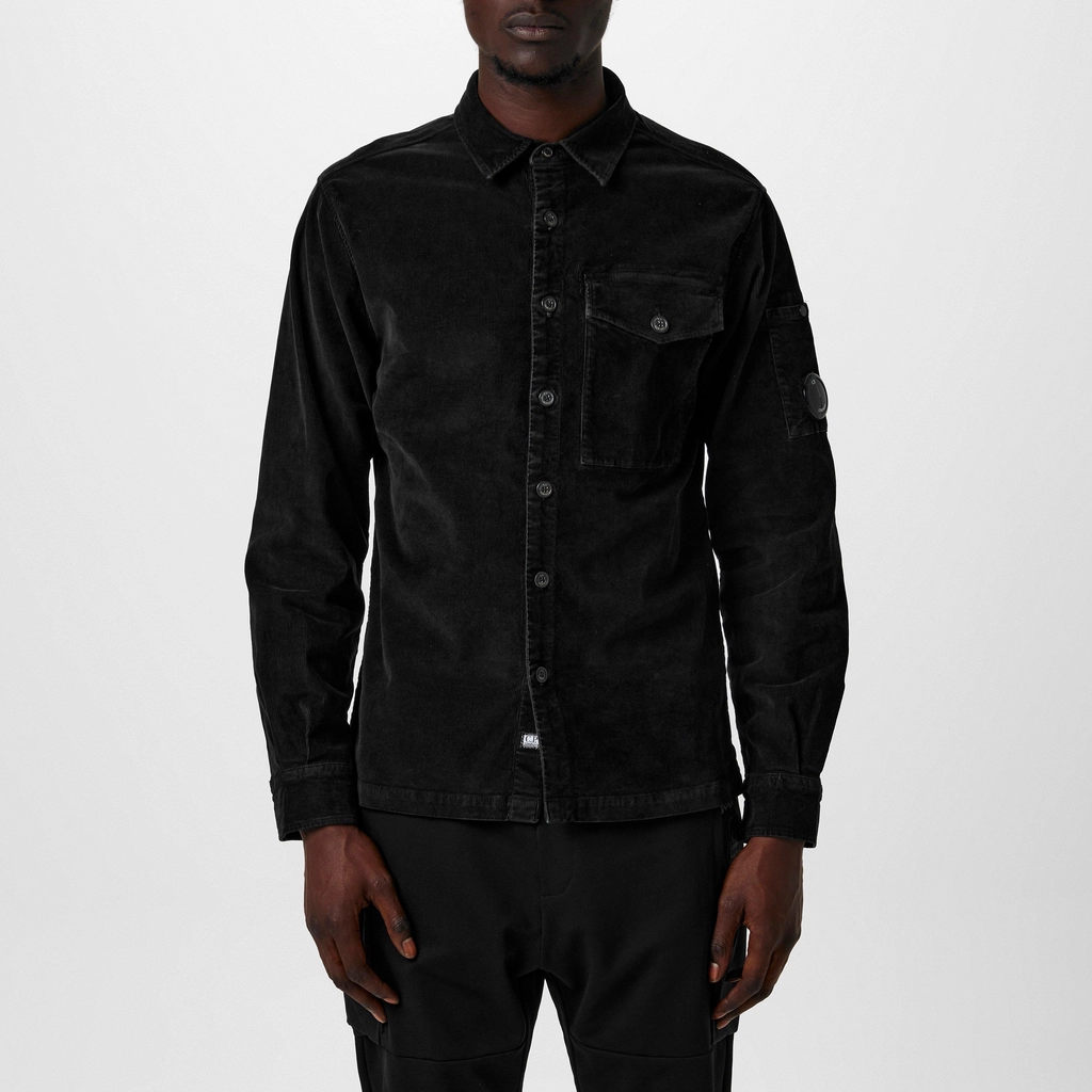 CP Company Corduroy Shirt - Black 999